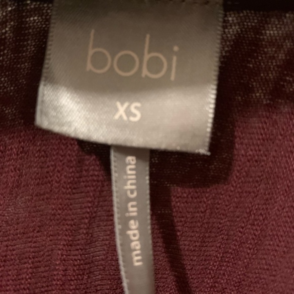 Bobi XS burgundy 100% cotton top - Picture 5 of 10